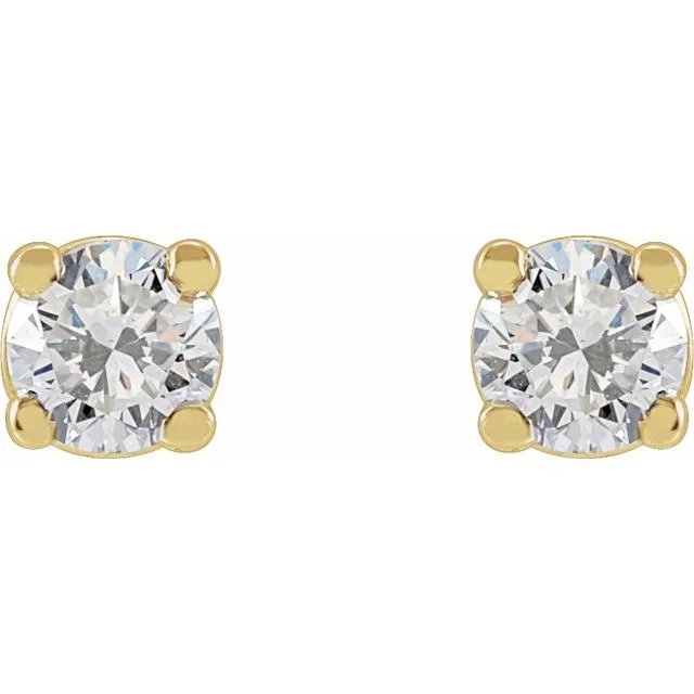 Earrings TreasureFineJewelers 14K Yellow Gold 16 CTW LabGrown Diamond Earrings