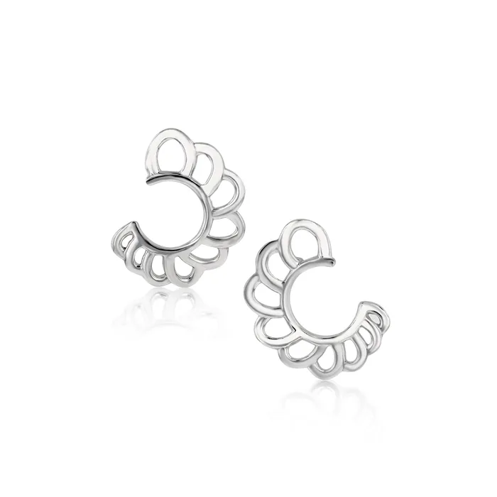 Ema Jewels Earrings Celaeno Half Circle Sterling Silver Earrings