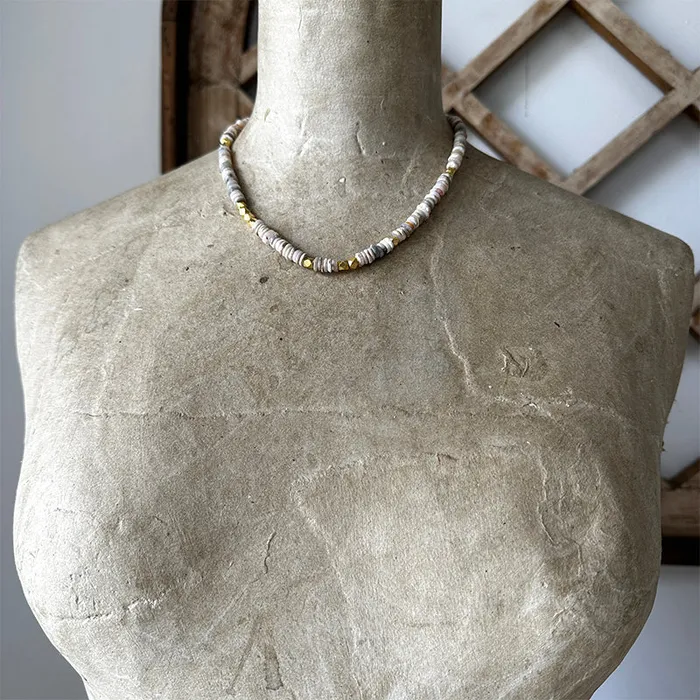 Layla White Opal Collar Necklace Robindira Unsworth Necklaces