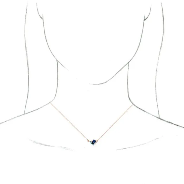Necklaces 14K Rose MultiGemstone 06 CTW Diamond 16 Necklace TreasureFineJewelers