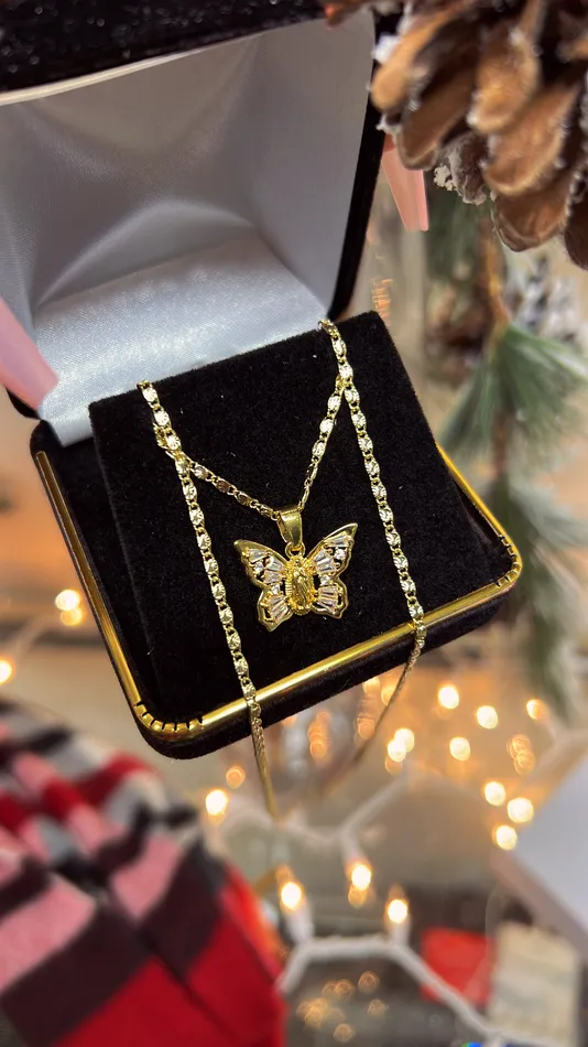 Necklaces MP Jewelry White Butterfly Necklace