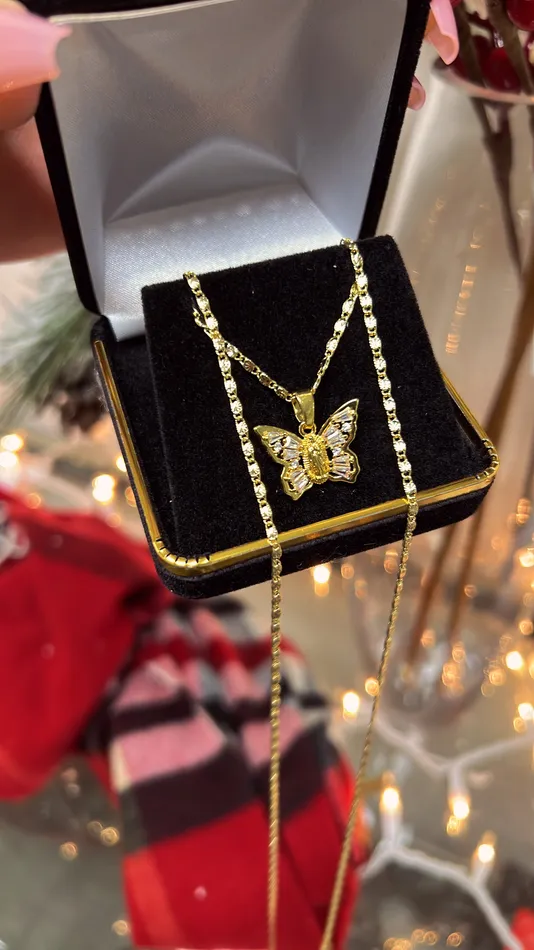 Necklaces MP Jewelry White Butterfly Necklace