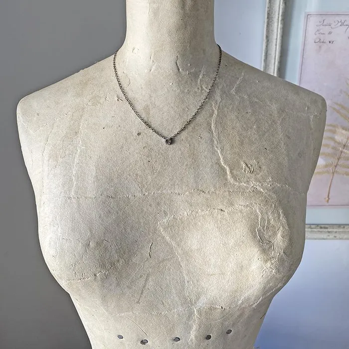 Necklaces Robindira Unsworth Petite Diamond Slice Collar Necklace