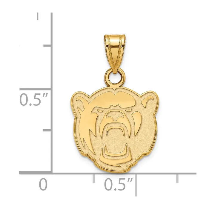 Necklaces Sterling Silver Goldplated Baylor University Small Pendant TreasureFineJewelers