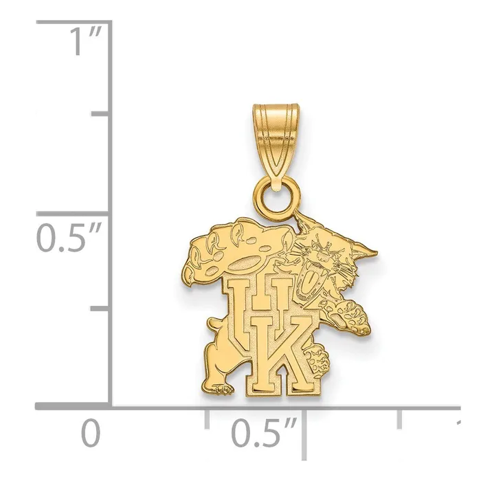 Necklaces TreasureFineJewelers 10K Yellow Gold University of Kentucky Small Pendant