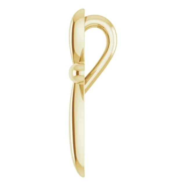 Necklaces TreasureFineJewelers 14K Yellow Gold 1465x112 mm Cross Pendant