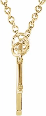 Necklaces TreasureFineJewelers 14K Yellow Gold Love You 16 12 Necklace
