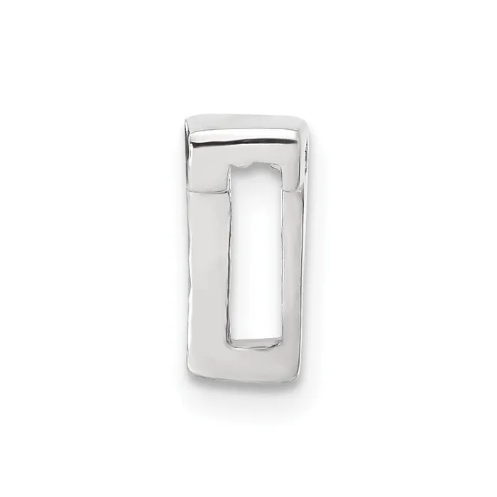 Necklaces TreasureFineJewelers Sterling Silver CZ Initial T Slide