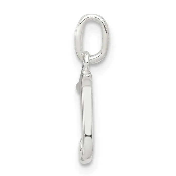 Necklaces TreasureFineJewelers Sterling Silver Letter J Initial Charm
