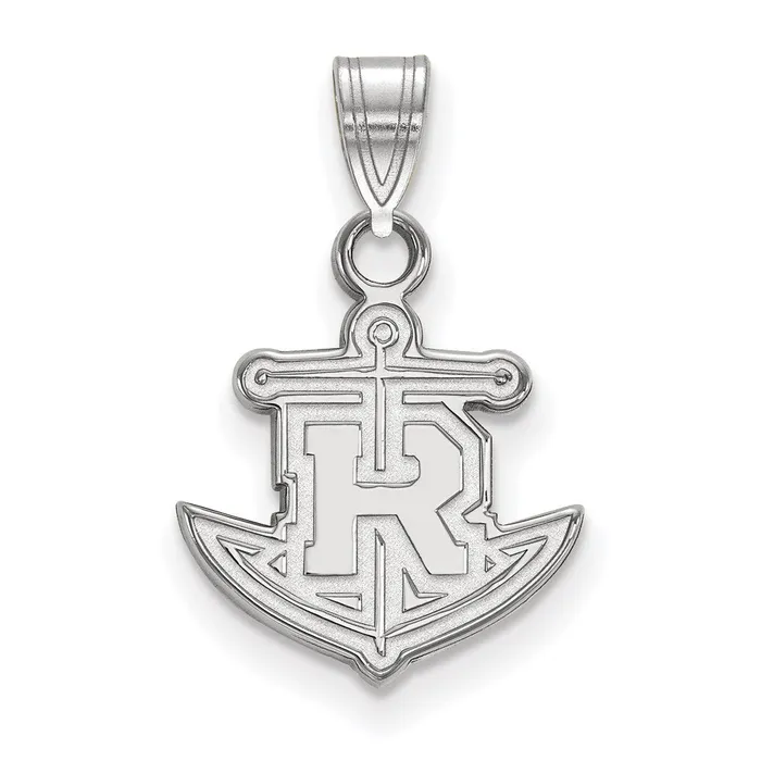 Necklaces TreasureFineJewelers Sterling Silver Rhodiumplated Rollins College Anchor Small Pendant Necklaces TreasureFineJewelers Sterling Silver Rhodiumplated Rollins College Anchor Small Pendant