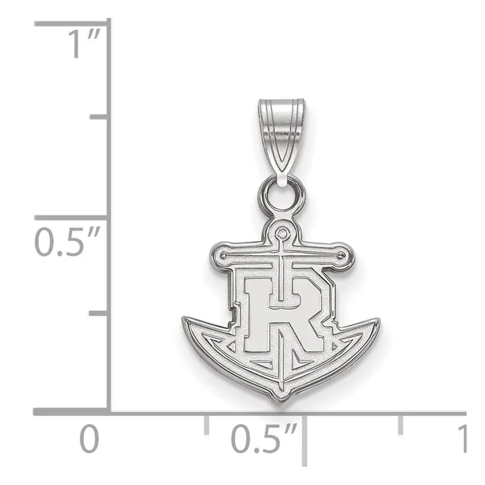 Necklaces TreasureFineJewelers Sterling Silver Rhodiumplated Rollins College Anchor Small Pendant