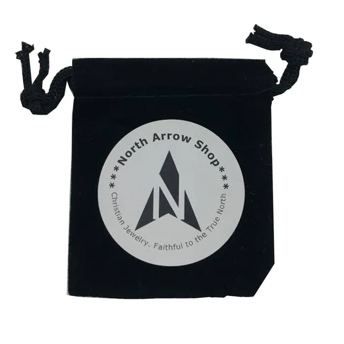 North Arrow Shop Necklaces REVELATION 1916 Crown Of Thorns Cross Necklace Stainless Steel Curb Chain
