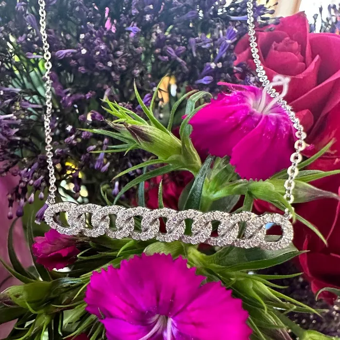 ONeills Estate Jewelry Necklaces Diamond Infinity Link Necklace 16500193 ONeills Estate Jewelry Necklaces Diamond Infinity Link Necklace 16500193
