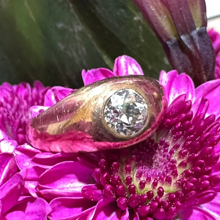 ONeills Estate Jewelry Rings Vintage 14 Karat Yellow Gold Diamond Ring 13000800 ONeills Estate Jewelry Rings Vintage 14 Karat Yellow Gold Diamond Ring 13000800