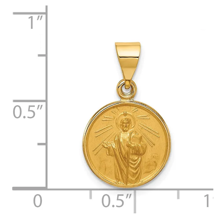 PreStyled Sets TreasureFineJewelers 18K Saint Jude Thaddeus Medal Pendant