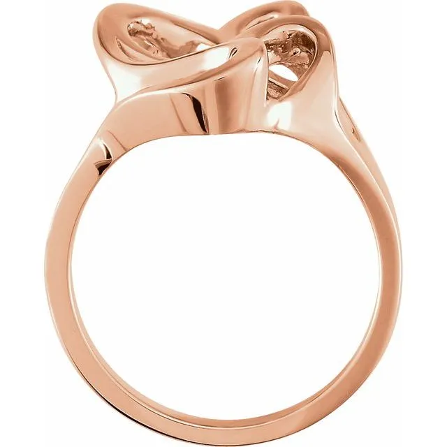 Rings 14K Rose Freeform Ring TreasureFineJewelers