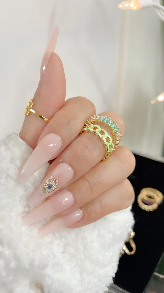 Rings MP Jewelry Green Chain Ring Set