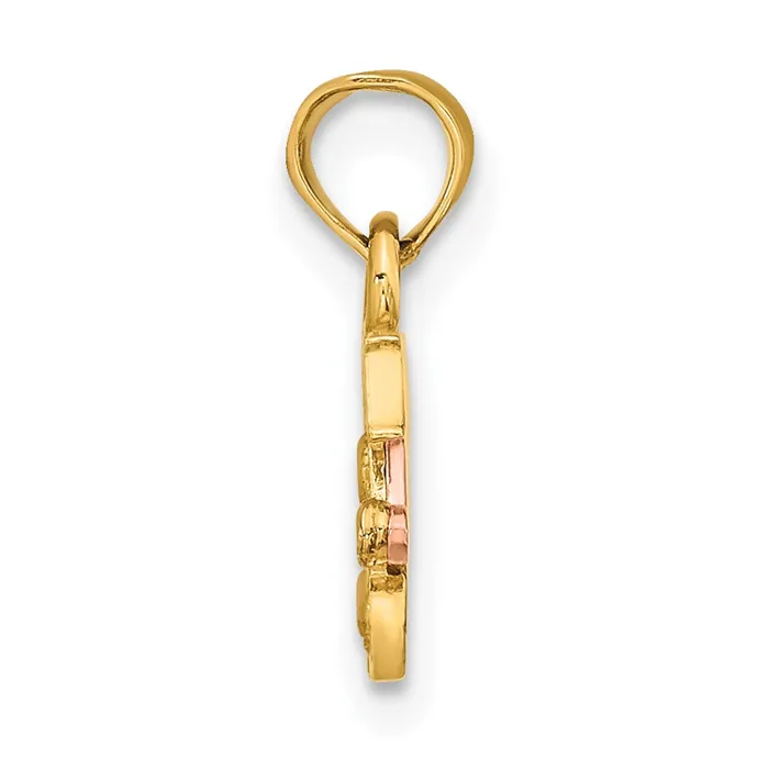 Rings TreasureFineJewelers 14k TwoTone DADDYS LITTLE GIRL Charm