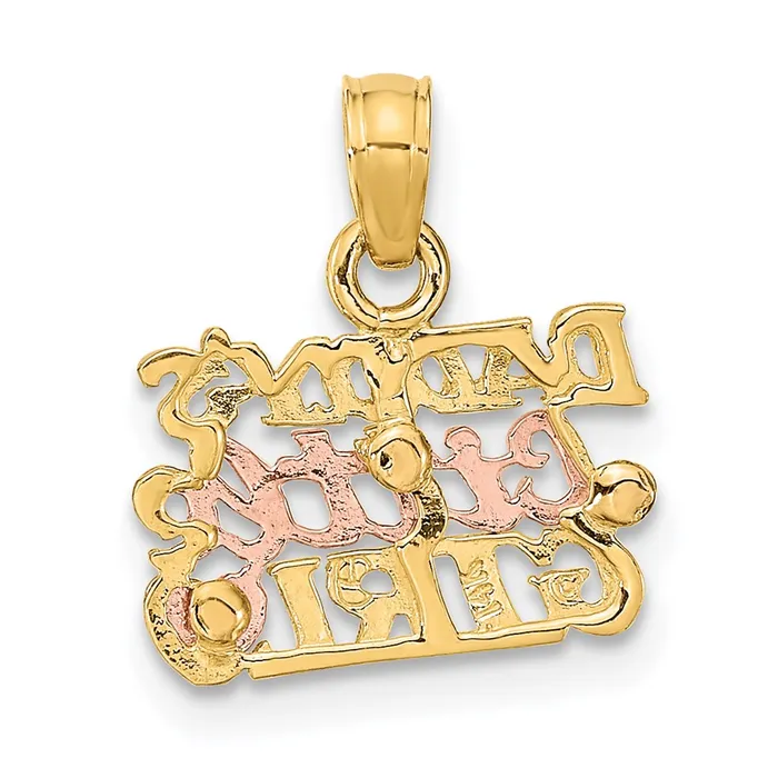 Rings TreasureFineJewelers 14k TwoTone DADDYS LITTLE GIRL Charm