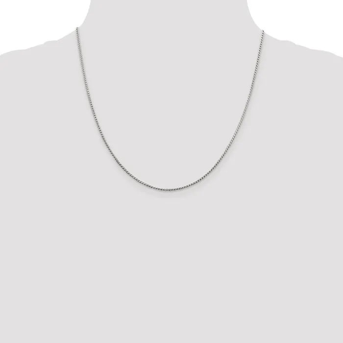 Rings TreasureFineJewelers Sterling Silver 125mm Round Franco Chain