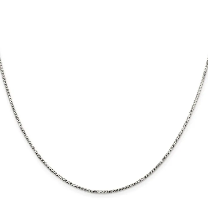 Rings TreasureFineJewelers Sterling Silver 125mm Round Franco Chain