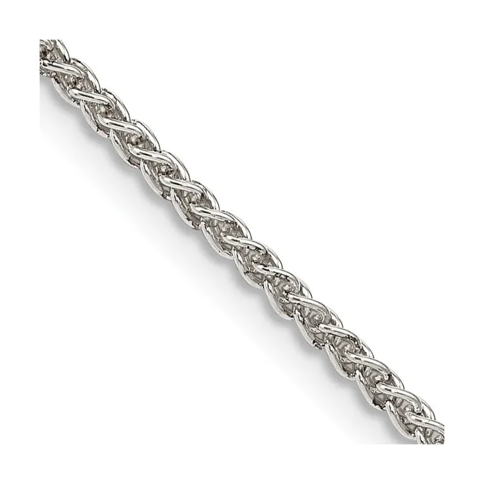 Sterling Silver 175mm Round Spiga Chain TreasureFineJewelers Rings
