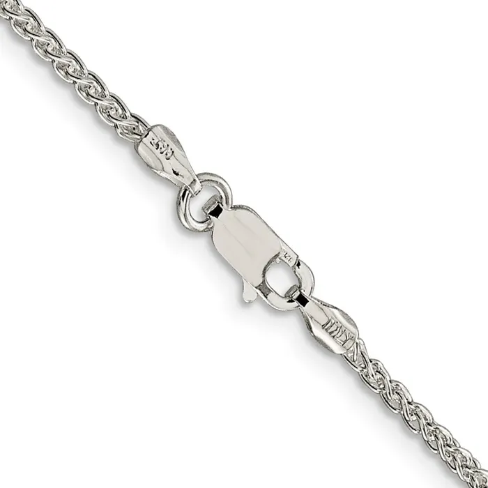 Sterling Silver 175mm Round Spiga Chain TreasureFineJewelers Rings
