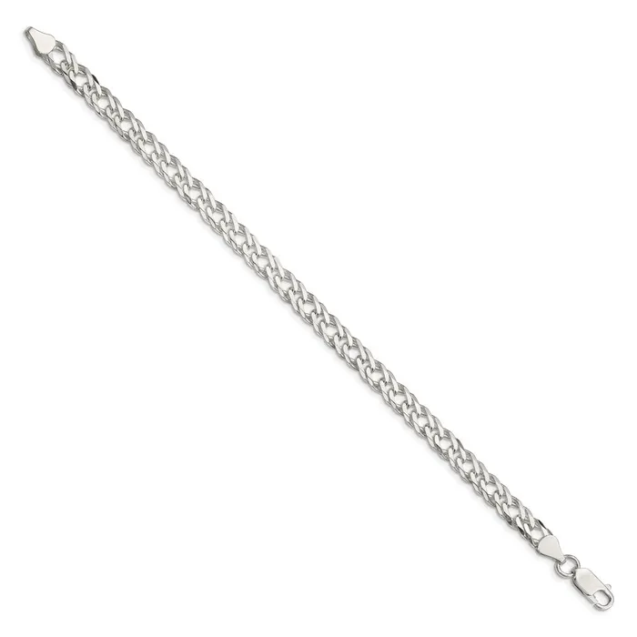 Sterling Silver 625mm 6 Side DC Flat Double Curb Chain TreasureFineJewelers Rings