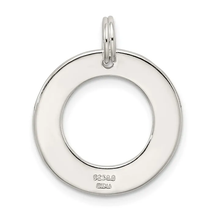 Sterling Silver Follow Your Dreams Circle Charm TreasureFineJewelers Rings