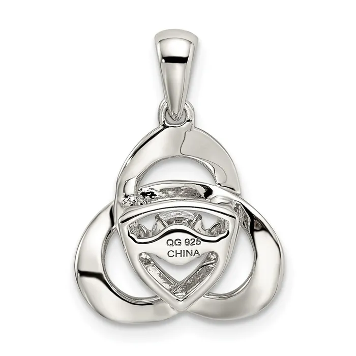 Sterling Silver Platinumplated Vibrant CZ Swarovski Zirconia Pendant TreasureFineJewelers Necklaces