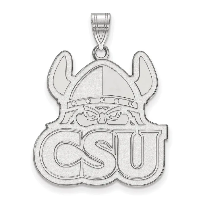 Sterling Silver Rhodiumplated Cleveland State University Extra Large Pendant TreasureFineJewelers Necklaces Sterling Silver Rhodiumplated Cleveland State University Extra Large Pendant TreasureFineJewelers Necklaces