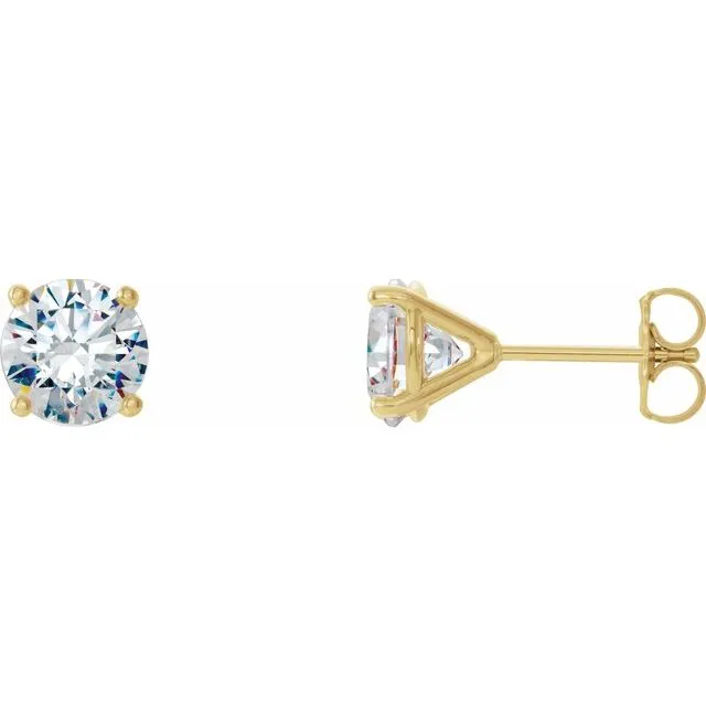 TreasureFineJewelers 14K Yellow 12 CTW Diamond 4Prong CocktailStyle Earrings Earrings TreasureFineJewelers 14K Yellow 12 CTW Diamond 4Prong CocktailStyle Earrings Earrings