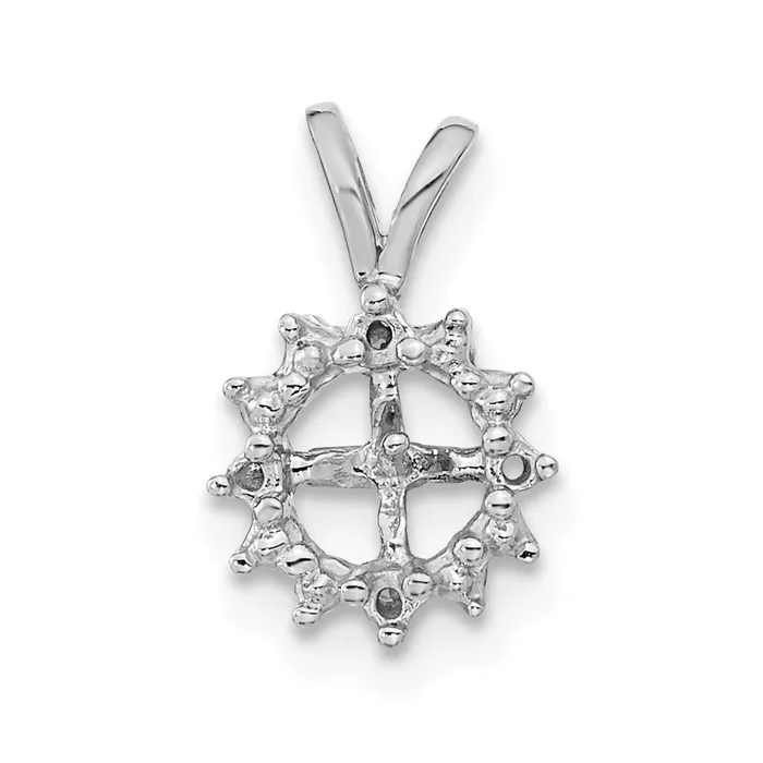TreasureFineJewelers Necklaces 14k White Gold 35mm Round Freshwater Cultured Pearl AA Diamond Pendant TreasureFineJewelers Necklaces 14k White Gold 35mm Round Freshwater Cultured Pearl AA Diamond Pendant