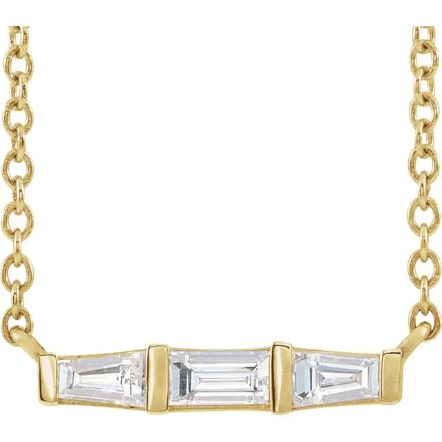 TreasureFineJewelers Necklaces 14K Yellow Gold 18 CTW Natural Diamond Bar 18 Necklace TreasureFineJewelers Necklaces 14K Yellow Gold 18 CTW Natural Diamond Bar 18 Necklace