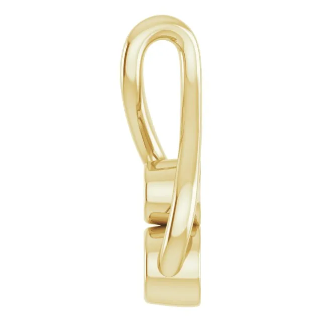 TreasureFineJewelers Necklaces 14K Yellow Gold Hold You Forever Pendant Mounting