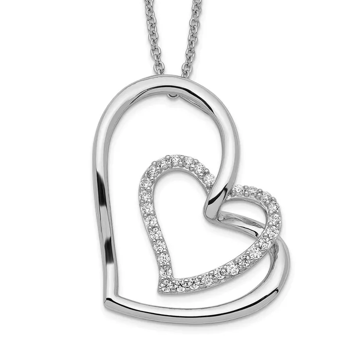 TreasureFineJewelers Necklaces Sentimental Expressions Sterling Silver Rhodiumplated Antiqued CZ Thank You Grandma 18in Hearts Necklace TreasureFineJewelers Necklaces Sentimental Expressions Sterling Silver Rhodiumplated Antiqued CZ Thank You Grandma 18in Hearts Necklace