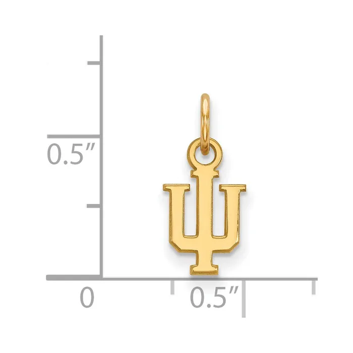 TreasureFineJewelers PreStyled Sets 10K Yellow Gold Indiana University XS Pendant