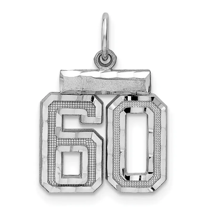 TreasureFineJewelers Rings Sterling Silver Rhodiumplated Diamondcut 60 Charm TreasureFineJewelers Rings Sterling Silver Rhodiumplated Diamondcut 60 Charm