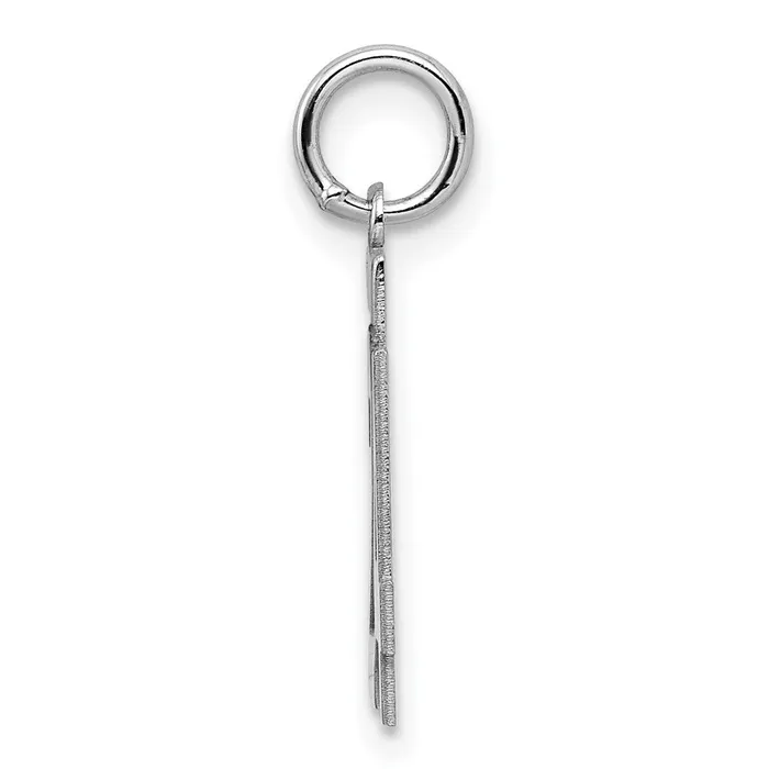 TreasureFineJewelers Rings Sterling SilverRhodiumplated Polished Number 24 Charm