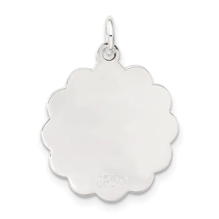 TreasureFineJewelers Sterling Silver My Valentine Disc Charm Rings