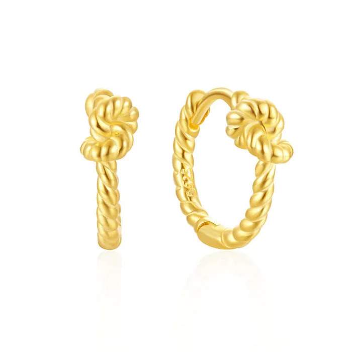 Trendolla Jewelry Earrings Fashion Geometric Twist Huggie Earring for Women Trendolla Jewelry Earrings Fashion Geometric Twist Huggie Earring for Women