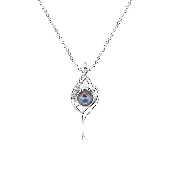 Trendolla Jewelry Necklaces Sterling Silver Pattern Personalized Charm Necklace With Picture Inside Trendolla Jewelry Necklaces Sterling Silver Pattern Personalized Charm Necklace With Picture Inside