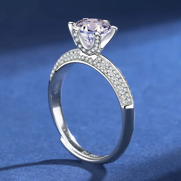 Trendolla Jewelry Rings Classic 925 Silver Moissanite Mens and Womens Rings