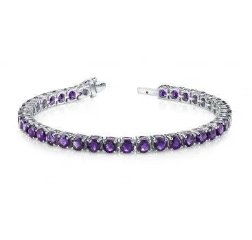 Amethyst Tennis Bracelet Four Peaks Mining Co Bracelets