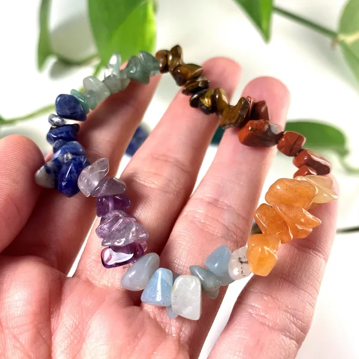 Chakra Chips Crystal Bracelet CSJA Bracelets