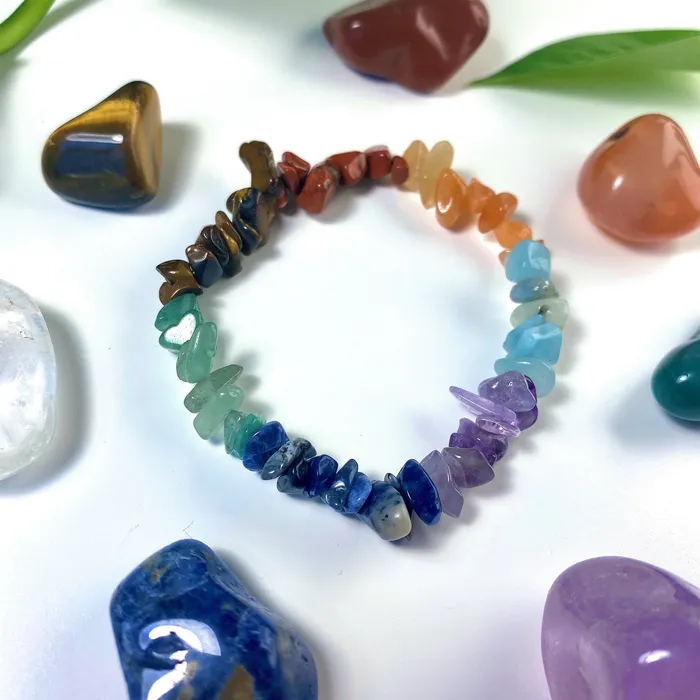 Chakra Chips Crystal Bracelet CSJA Bracelets