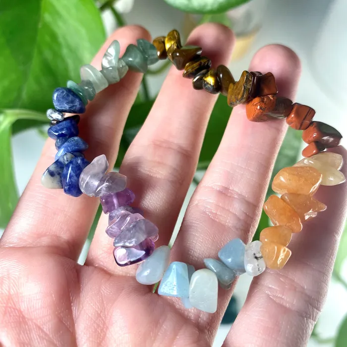 Chakra Chips Crystal Bracelet CSJA Bracelets