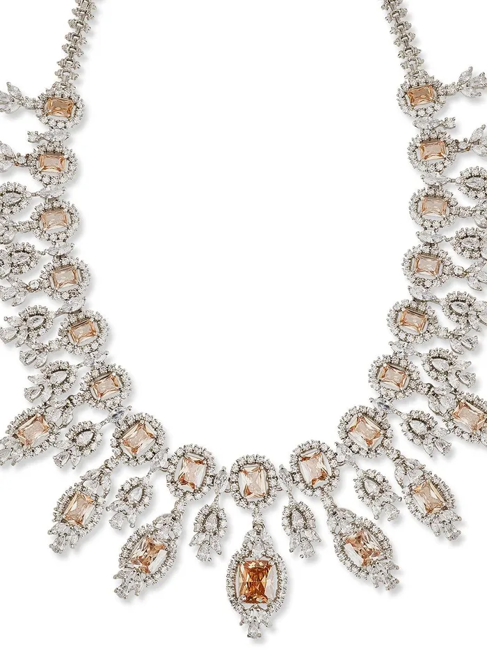 Curio Cottage Necklaces Amber Art CZ Necklace Set