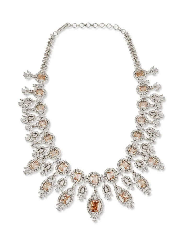 Curio Cottage Necklaces Amber Art CZ Necklace Set