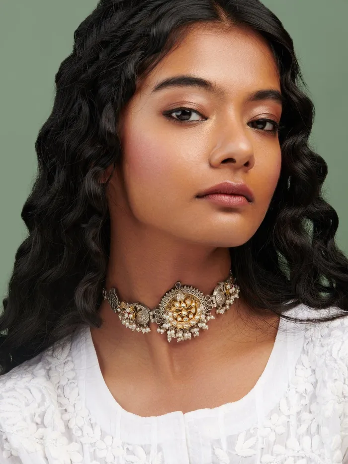 Curio Cottage The Gypsy Mor and Moon Choker Necklace Necklaces